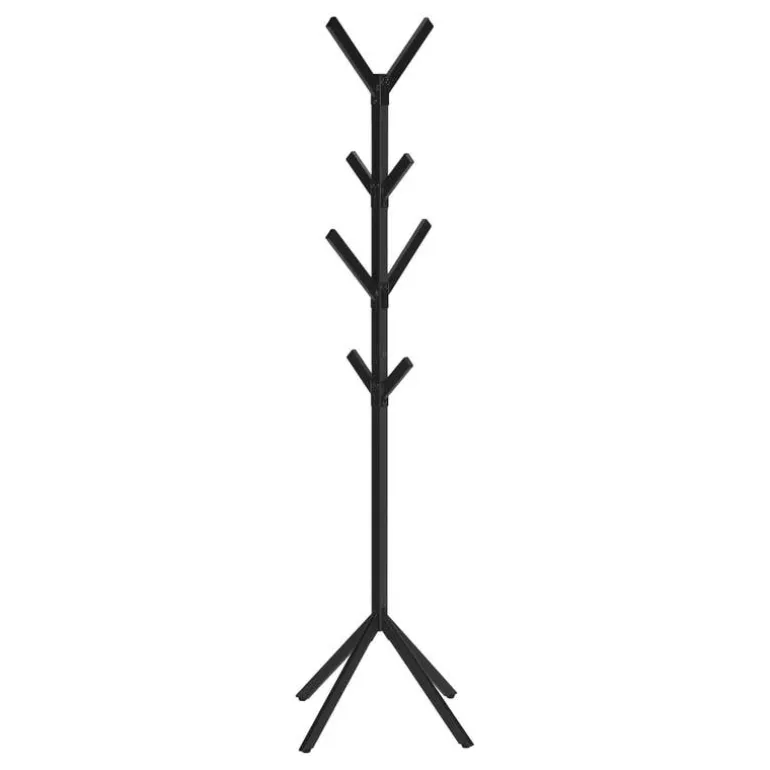 Coat rack - 70"h / black metal