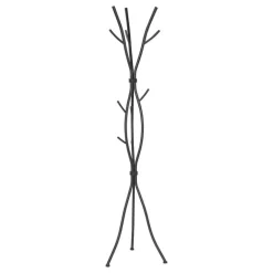 Coat rack - 74"h / hammered black metal
