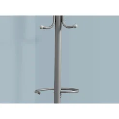 Coat rack - 68"h / silver metal