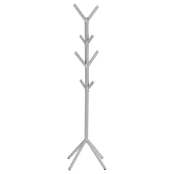 Coat rack - 70"h / silver metal