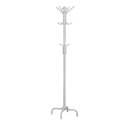 Coat rack - 70"h / white metal