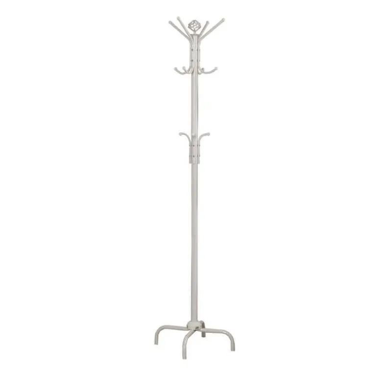 Coat rack - 70"h / white metal