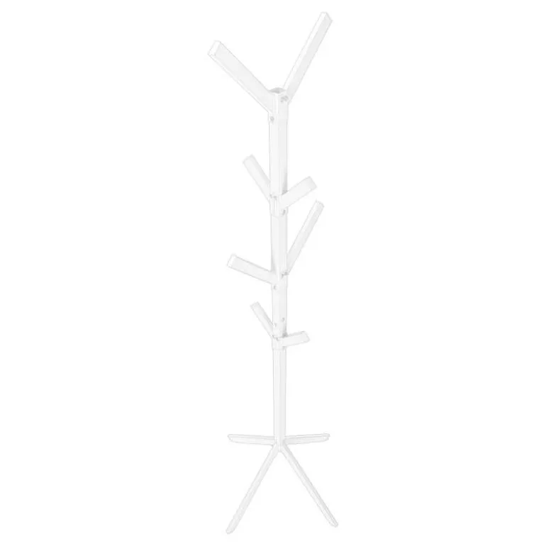Coat rack - 70"h / white metal