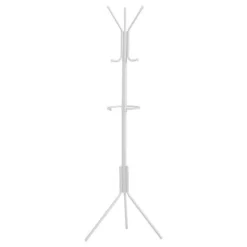 Coat rack - 68"h / white metal