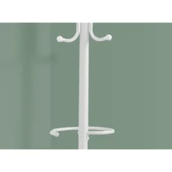 Coat rack - 68"h / white metal