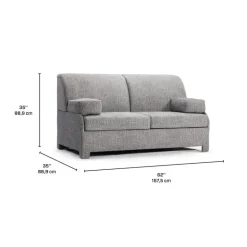 Compact Sleeper Sofa - Dark Grey