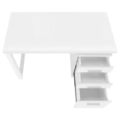Computer desk - 3 drawers / wooden leg rectangular / left or right setup / fl - Monarch