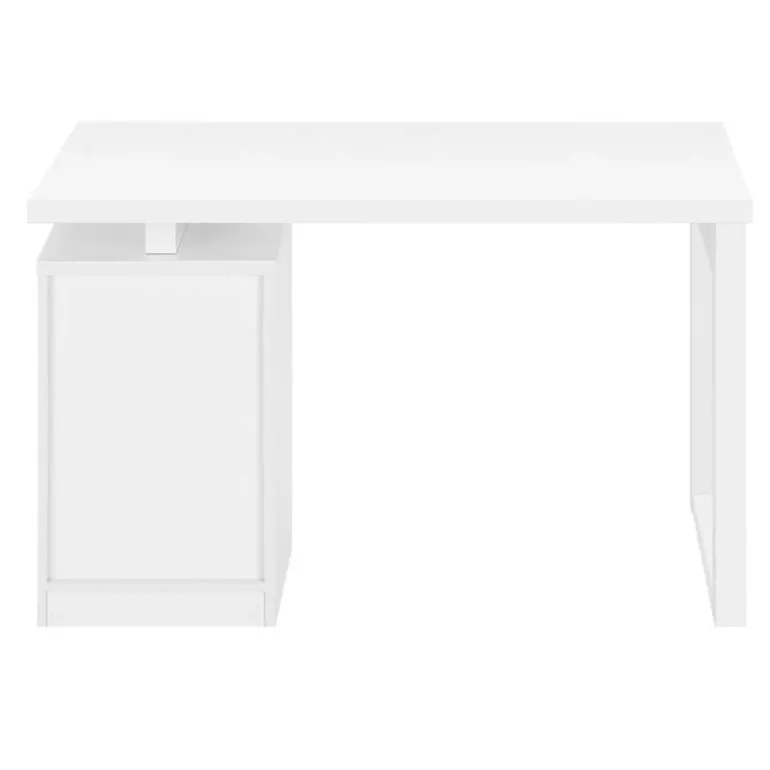 Computer desk - 3 drawers / wooden leg rectangular / left or right setup / fl - Monarch