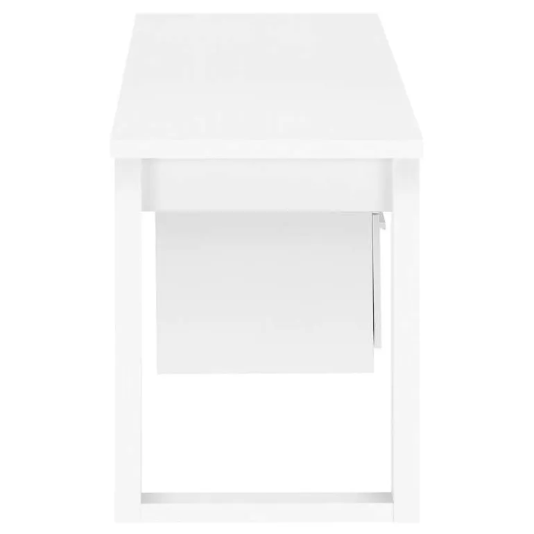 Computer desk - 3 drawers / wooden leg rectangular / left or right setup / fl - Monarch