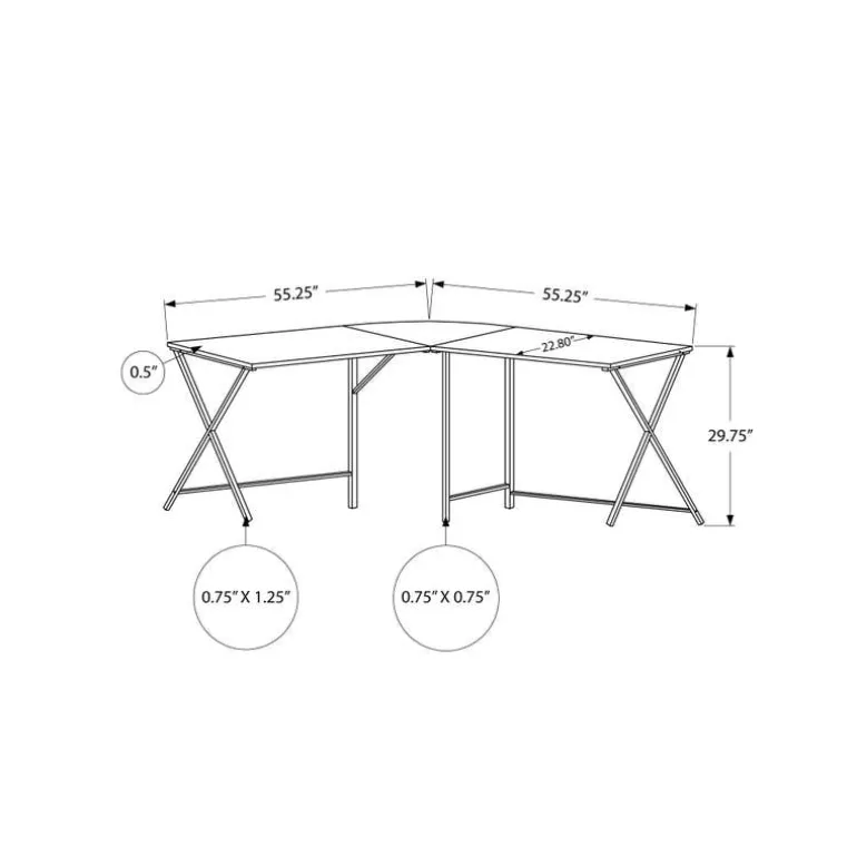Computer Desk 55" - Monarch