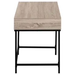 Computer desk - 2 storage drawers / recessed metal legs - 48"l - dark taupe w - Monarch