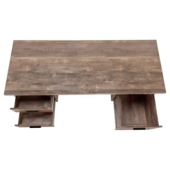 Computer desk - 3 storage drawers / reversible / floating desktop - 60
