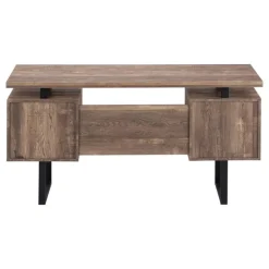 Computer desk - 3 storage drawers / reversible / floating desktop - 60