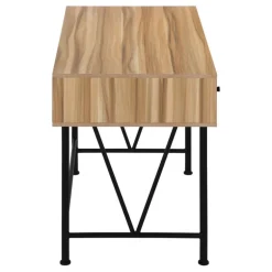 Computer desk - 3 storage drawer / metal legs v-shape design - 42"l - light r - Monarch