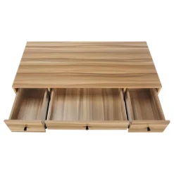 Computer desk - 3 storage drawer / metal legs v-shape design - 42