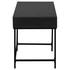 Computer desk - 2 storage drawers / recessed metal legs - 48