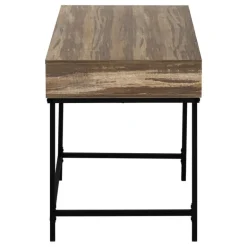 Computer desk - 2 storage drawers / recessed metal legs - 48