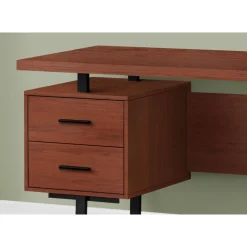 Computer desk - 3 storage drawers / reversible / floating desktop - 60"l - ch - Monarch