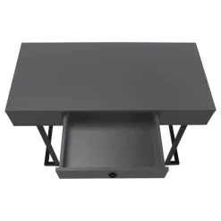 Computer desk - 1 storage drawer / metal base - 42
