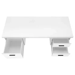 Computer desk - 3 storage drawers / reversible / floating desktop - 60