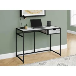 Computer desk - 1 storage drawer / metal frame - 42