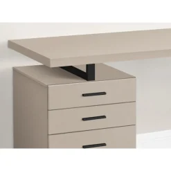Computer desk - 3 storage drawers / left or right setup / floating desktop - - Monarch