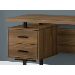 Computer desk - 3 storage drawers / reversible / floating desktop - 60"l - wa - Monarch