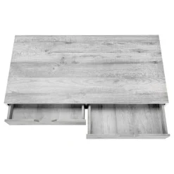 Computer desk - 2 storage drawers / recessed metal legs - 48
