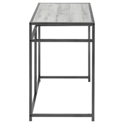 Computer desk - 1 storage drawer / metal frame - 42"l - grey wood-look / dark - Monarch