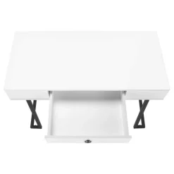 Computer desk - 1 storage drawer / metal base - 42