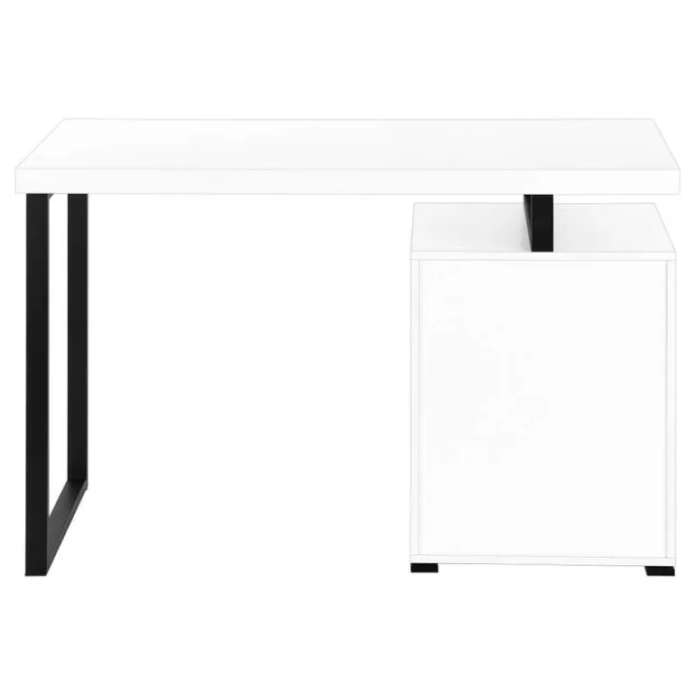 Computer desk - 3 storage drawers / left or right setup / floating desktop - - Monarch