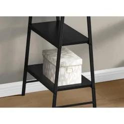 Computer desk - 3 tiers / 4 open shelves / sawhorse style - 48