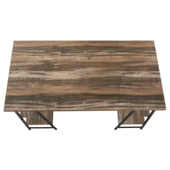 Computer desk - 3 tiers / 4 open shelves / sawhorse style - 48