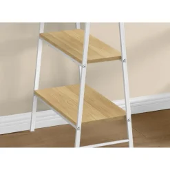 Computer desk - 3 tiers / 4 open shelves / sawhorse style - 48