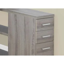 Computer desk - dark taupe left or right facing corner - Monarch