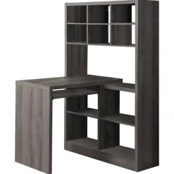 Computer desk - dark taupe left or right facing corner - Monarch