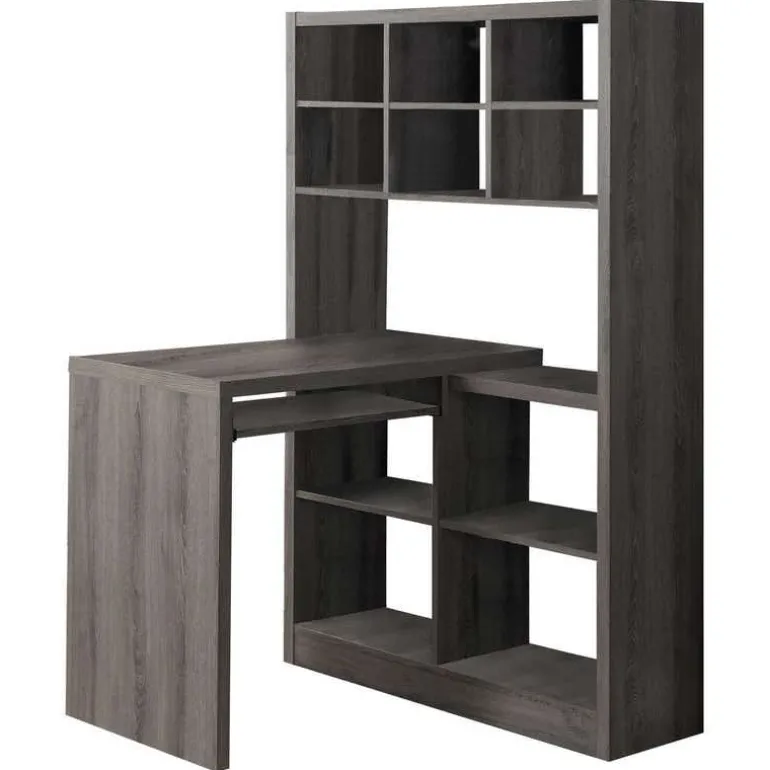 Computer desk - dark taupe left or right facing corner - Monarch