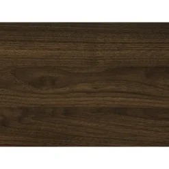 Computer desk - dark walnut l-shaped corner / 2 shelves - Monarch