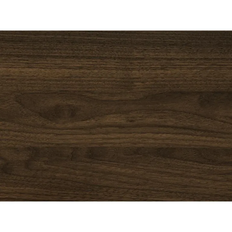 Computer desk - dark walnut l-shaped corner / 2 shelves - Monarch