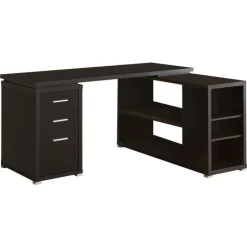 Computer desk - espresso left or right facing corner - Monarch