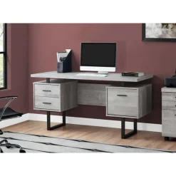 Computer desk / grey - Monarch