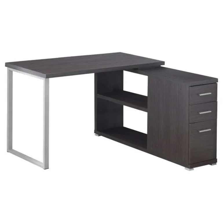 Computer desk - grey left or right facing corner - Monarch