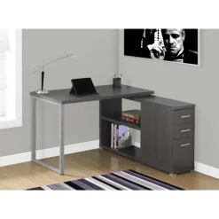Computer desk - grey left or right facing corner - Monarch