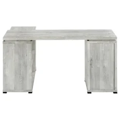 Computer desk - grey reclaimed wood l/r facing corner - Monarch