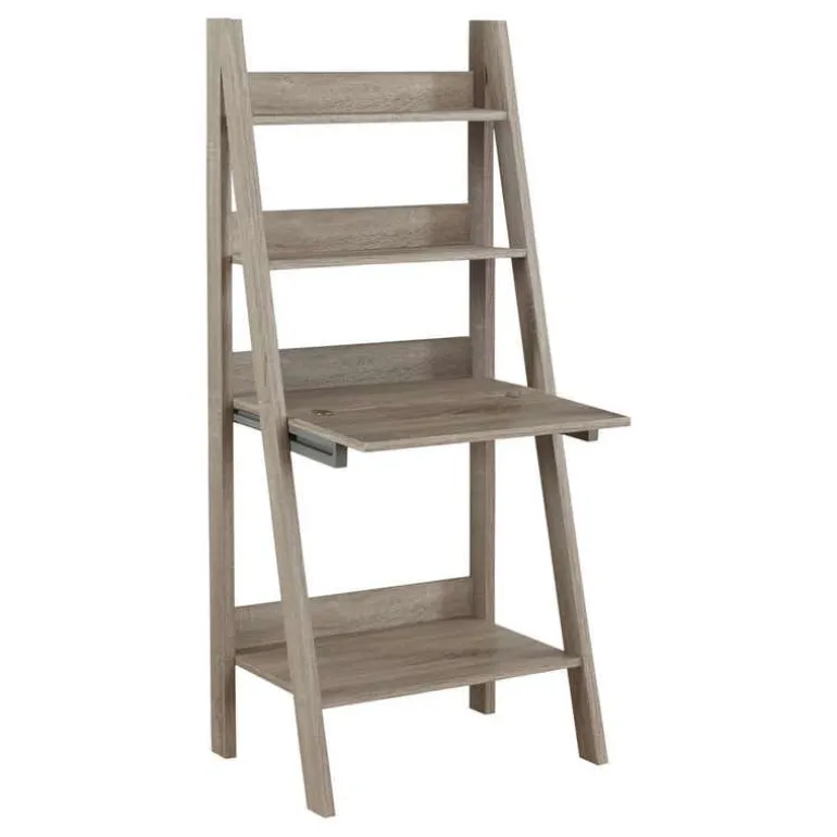 Computer desk - 61"h / dark taupe ladder style - Monarch