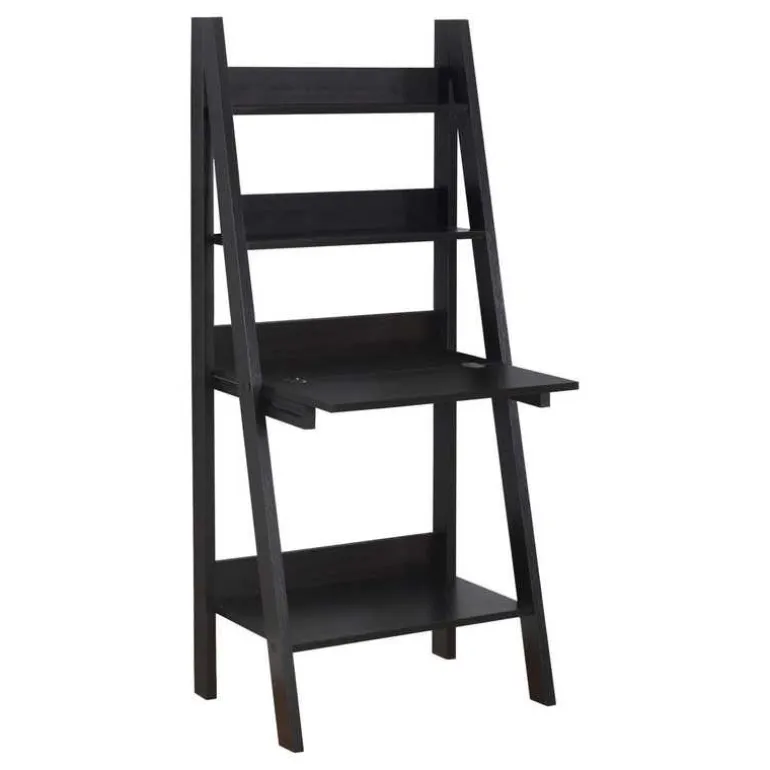 Computer desk - 61"h / espresso ladder style - Monarch
