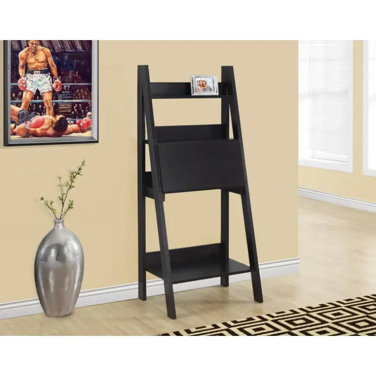 Computer desk - 61"h / espresso ladder style - Monarch