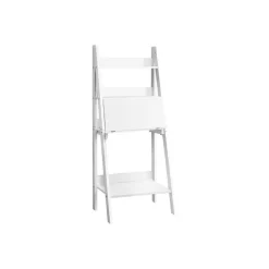Computer desk - 61"h / white ladder style - Monarch