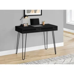Computer desk - 40"l / black / black metal - Monarch