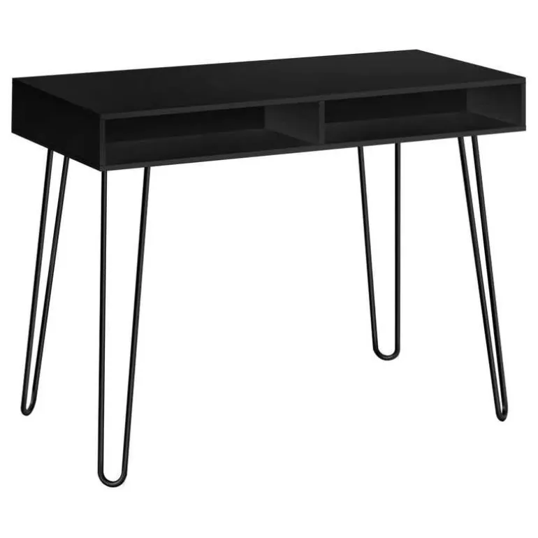 Computer desk - 40"l / black / black metal - Monarch